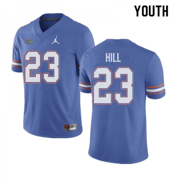 Jordan Brand Youth #23 Jaydon Hill Florida Gators College Football Jerseys Blue